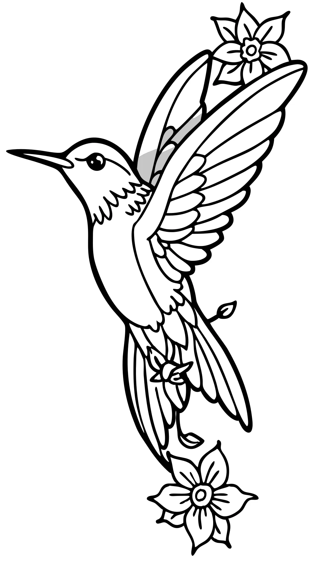 Page de couleur Hummingbird